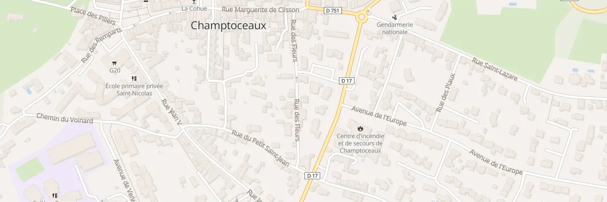 Plan du 6 Rue des Fleurs (Champtoceaux) à Orée d’Anjou