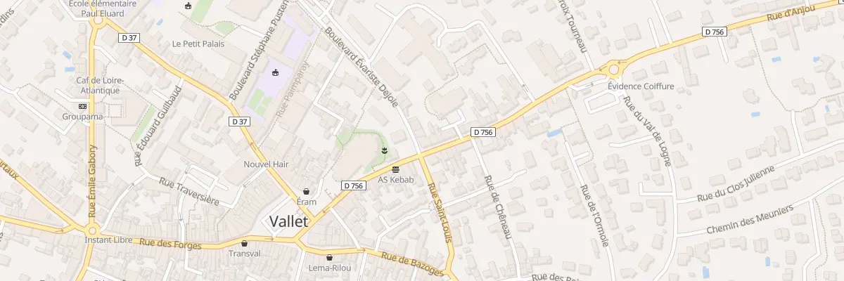 Plan du 3 Rue d’Anjou à Vallet