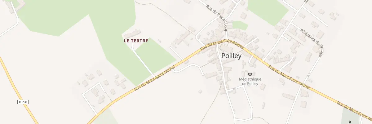 Plan du 17 Rue du Mont Saint Michel à Poilley