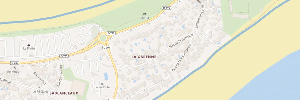 Plan du 241 Rue de la Garenne à Rivedoux-Plage