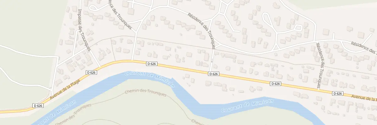 Plan du 142B Av de la Plage à Mimizan