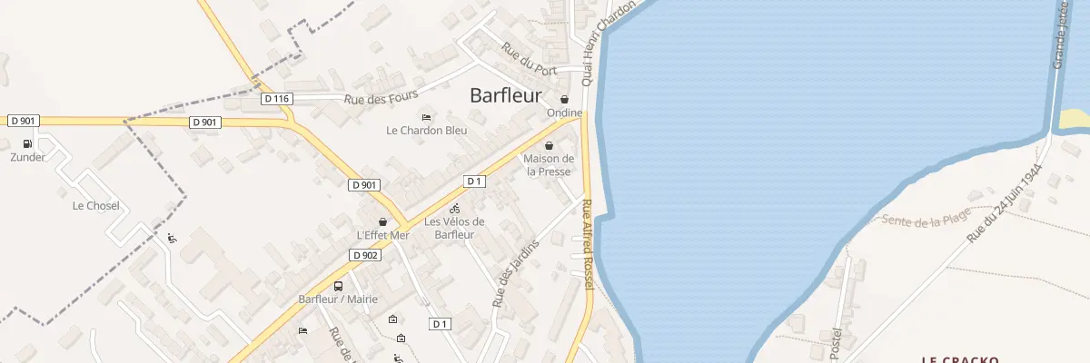 Plan du 93 Crs Ste Catherine à Barfleur