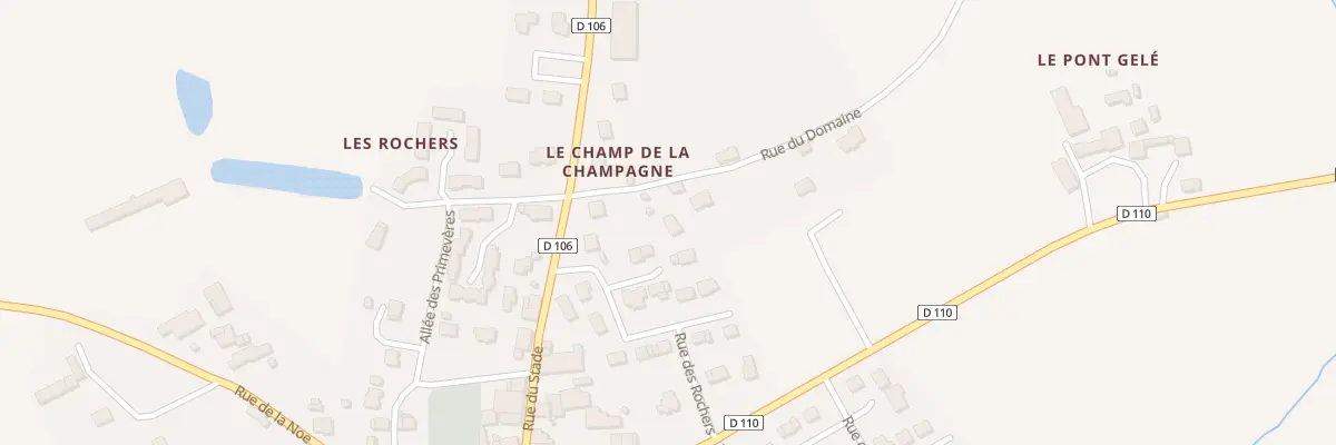Plan du 1 Rue du Domaine à Vergéal