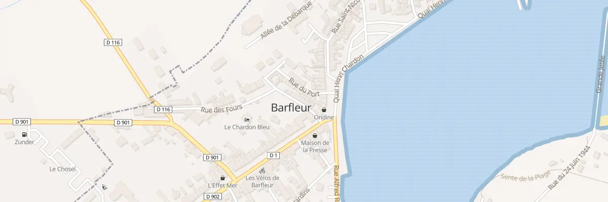 Plan du 9 Rue Varengue à Barfleur