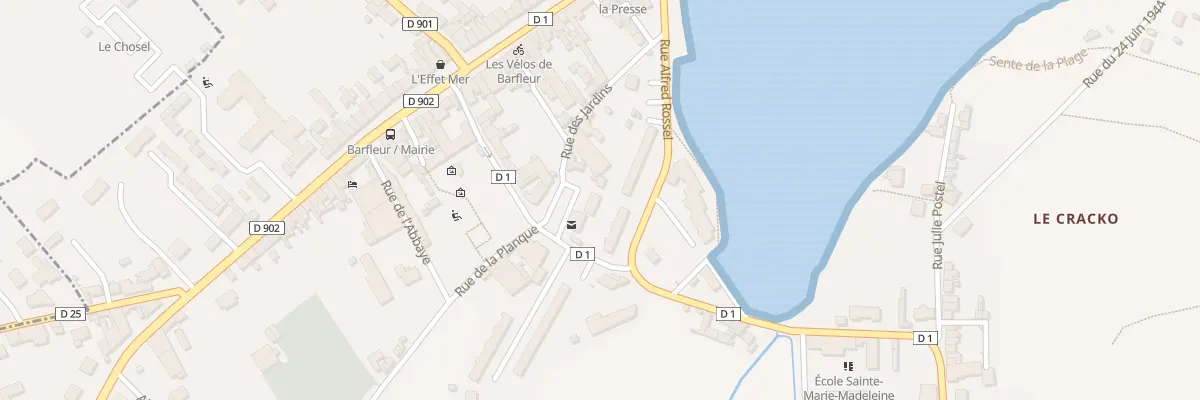 Plan du 3 Pl de Gaulle à Barfleur