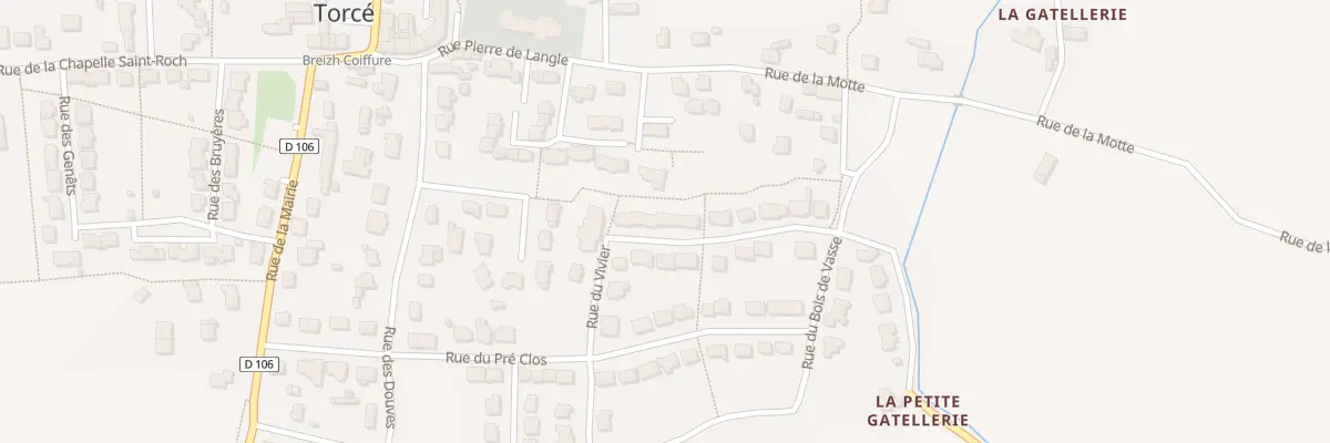 Plan du 16 Rue du Vivier à Torcé