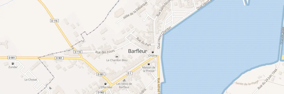 Plan du 11 Rue Varengue à Barfleur