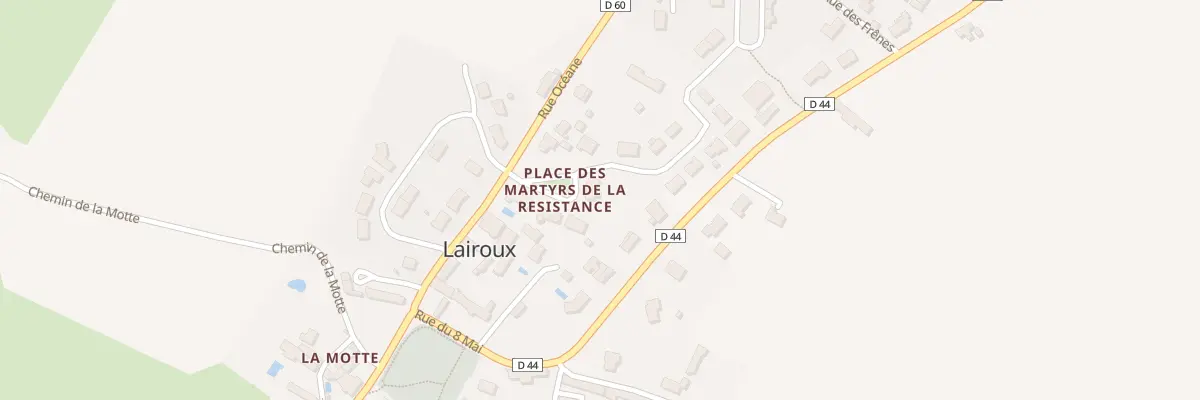 Plan du 8 Rue du moulin à Lairoux