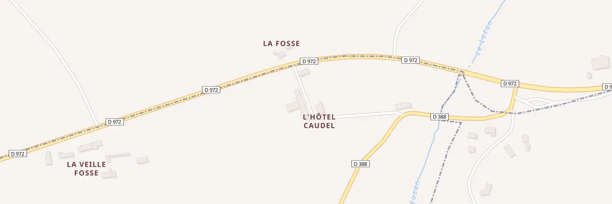Plan du 3 L’Hotel Caudel à Cametours