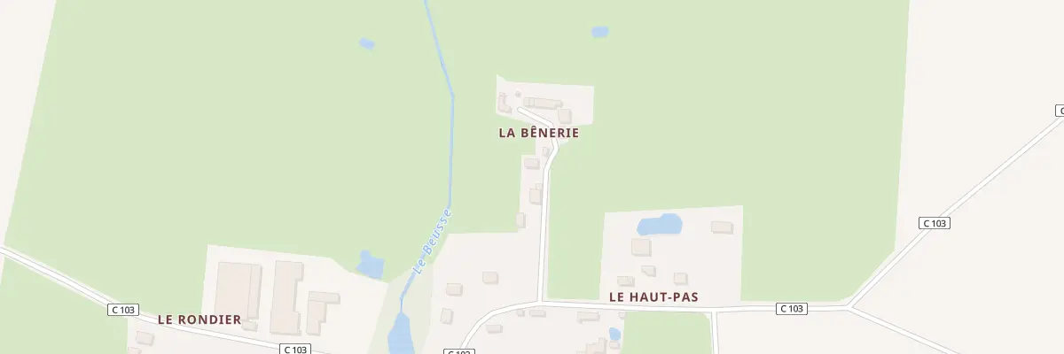 Plan du 5817 La Benerie à Couffé