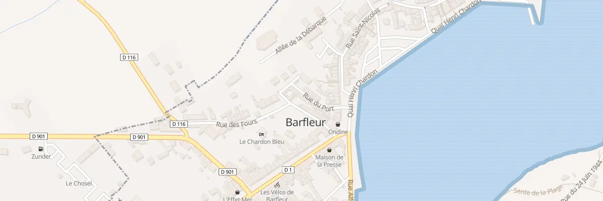 Plan du 24 Rue du Port à Barfleur