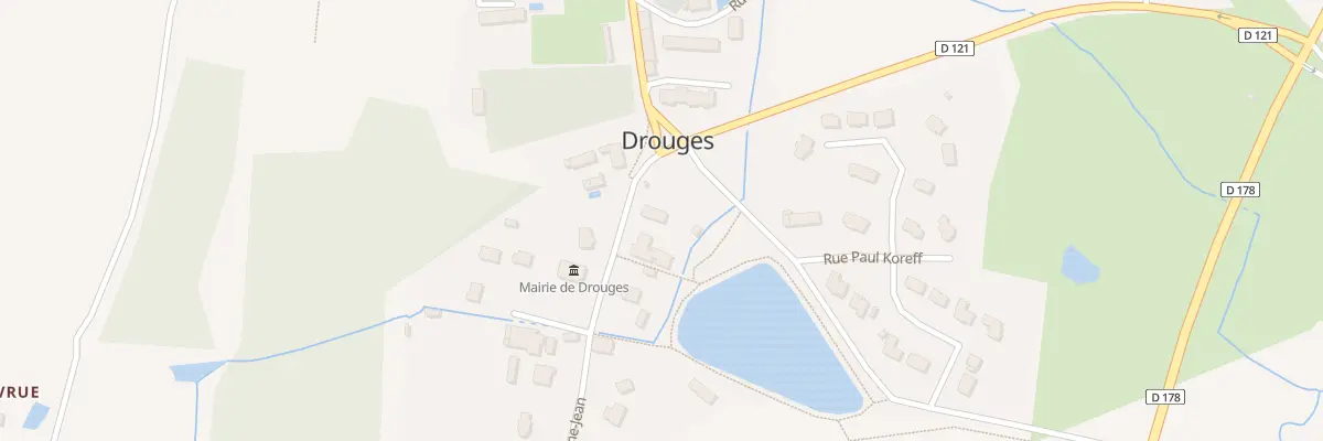 Plan du 1 Place de la Mairie à Drouges