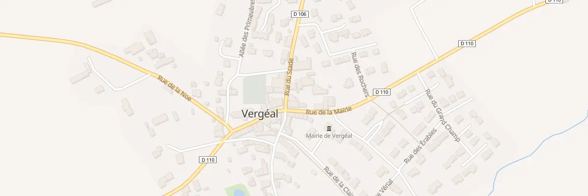 Plan du 1 Rue du Stade à Vergéal