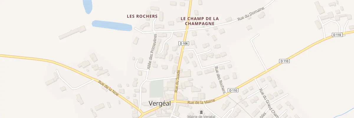 Plan du 16 Rue du Stade à Vergéal