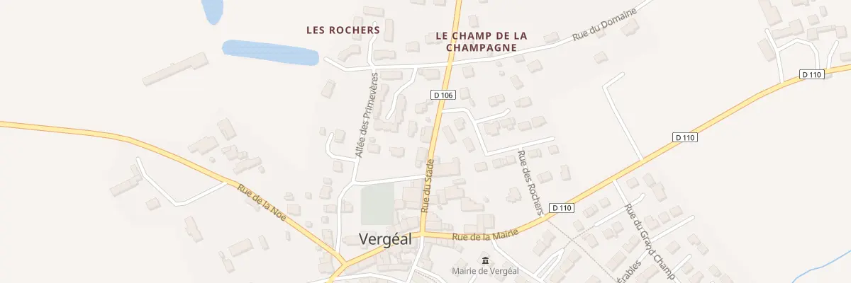 Plan du 14 Rue du Stade à Vergéal