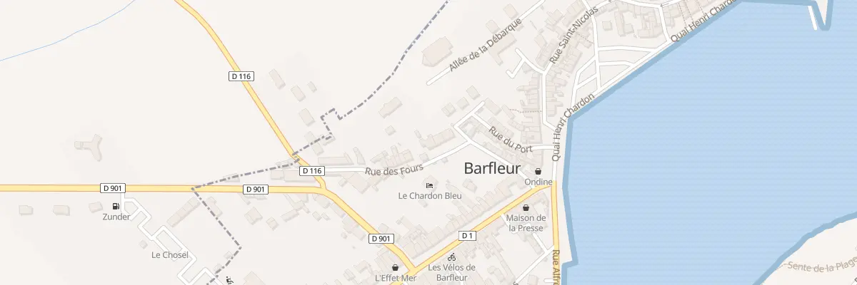 Plan du 22 Rue des Fours à Barfleur