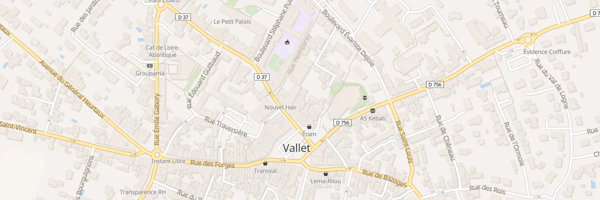 Plan du 8 Rue françois luneau à Vallet