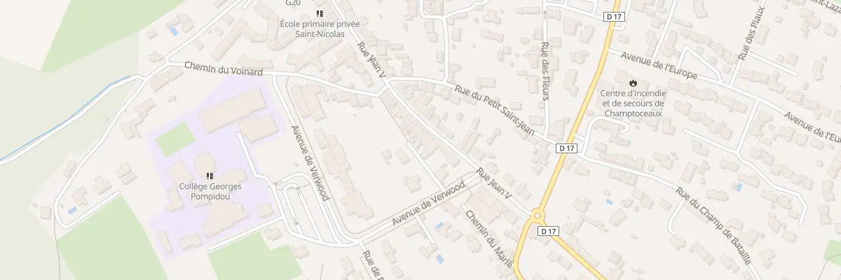 Plan du 26 Rue Jean V (Champtoceaux) à Orée d’Anjou