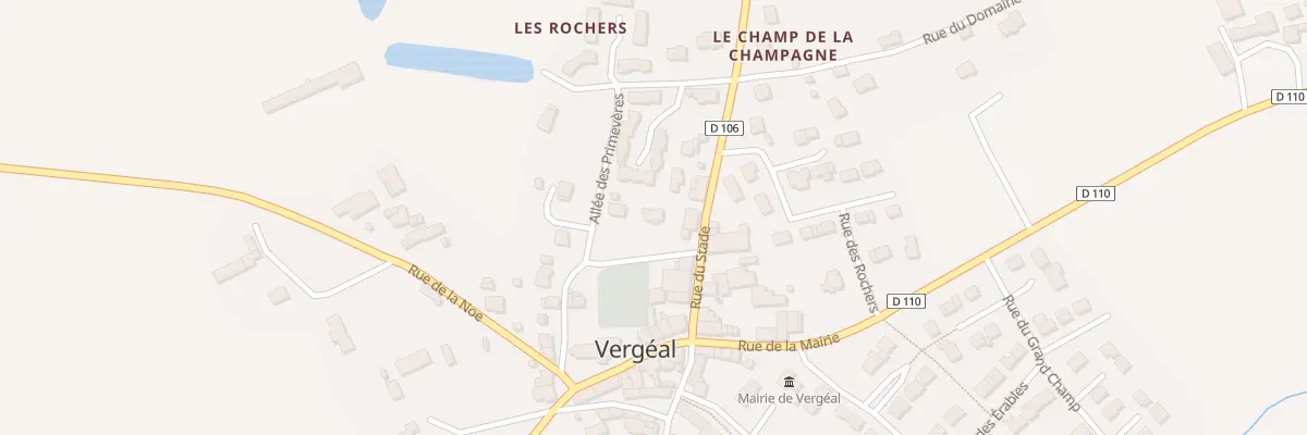 Plan du 8 Rue du Contour de l’Eglise à Vergéal