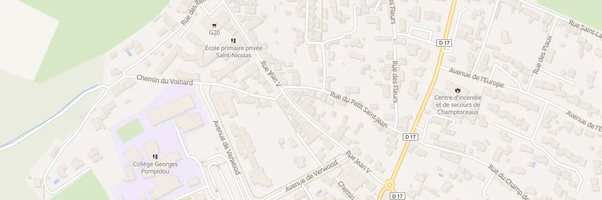 Plan du 27 Rue Jean V (Champtoceaux) à Orée d’Anjou