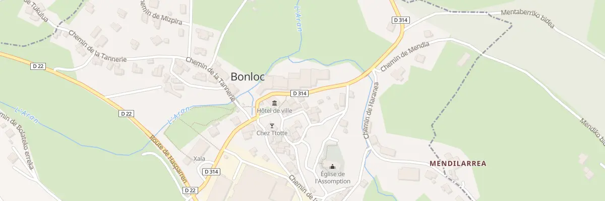 Plan du 5040 Placaco à Bonloc