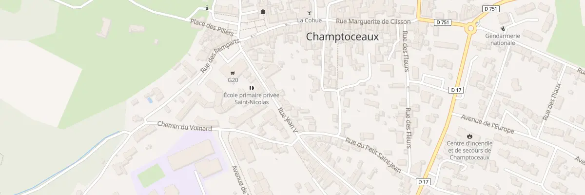 Plan du 7 Rue Jean V (Champtoceaux) à Orée d’Anjou