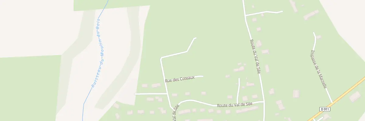 Plan du 6 Rue du Stade à Tirepied-sur-Sée