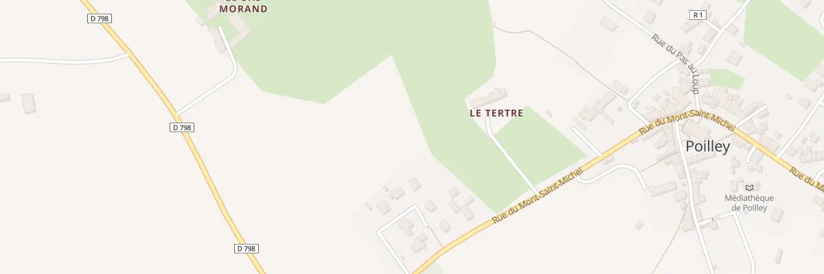 Plan du 40 Rue du Mont Saint Michel à Poilley