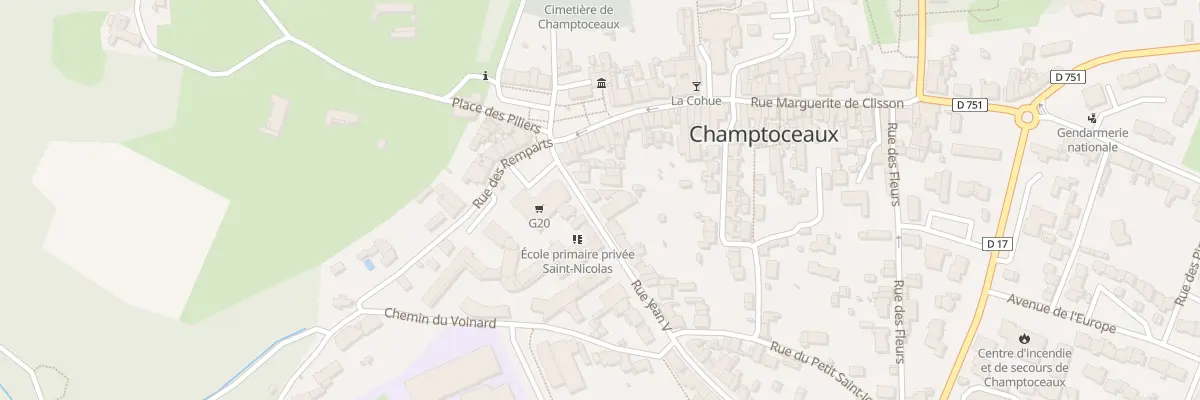 Plan du 3 Rue Jean V (Champtoceaux) à Orée d’Anjou