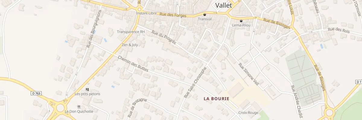 Plan du 12 Rue du Progrès à Vallet