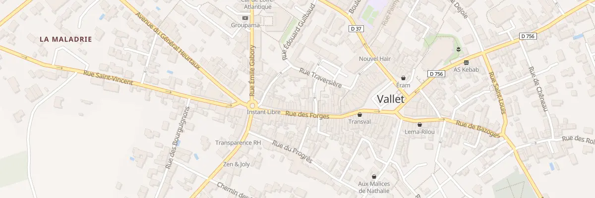 Plan du 34B Rue des forges à Vallet