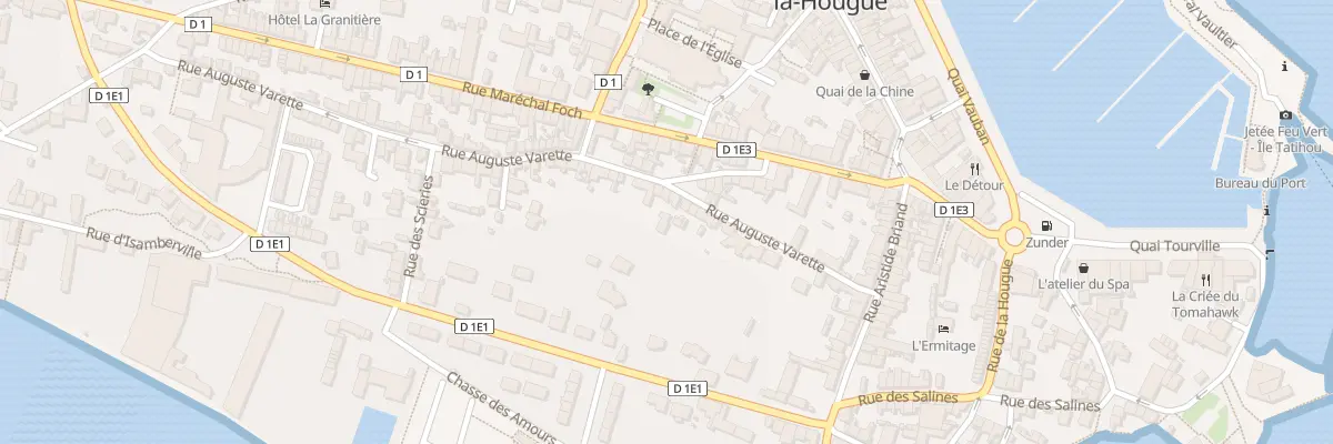 Plan du 25 Rue Auguste Varette à Saint-Vaast-la-Hougue