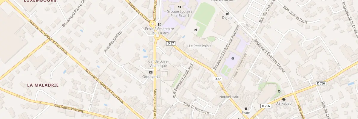 Plan du 33 Rue françois luneau à Vallet