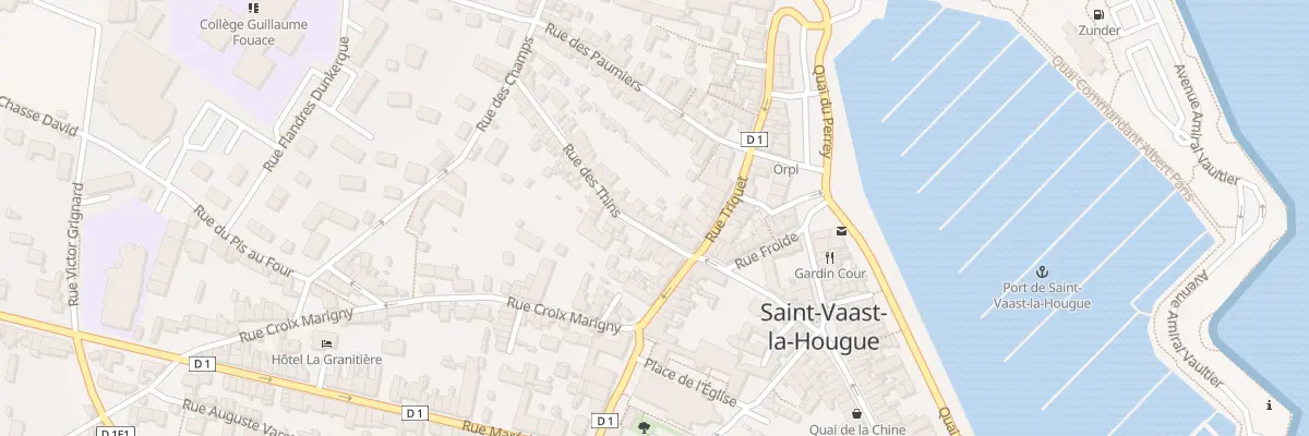 Plan du 10 Rue des Thins à Saint-Vaast-la-Hougue