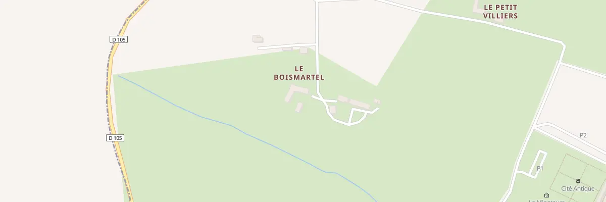Plan du 14 Le Boismartel au Châtellier