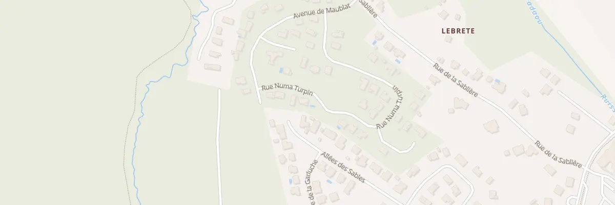 Plan du 437 Rue Numa Turpin à Lit-et-Mixe