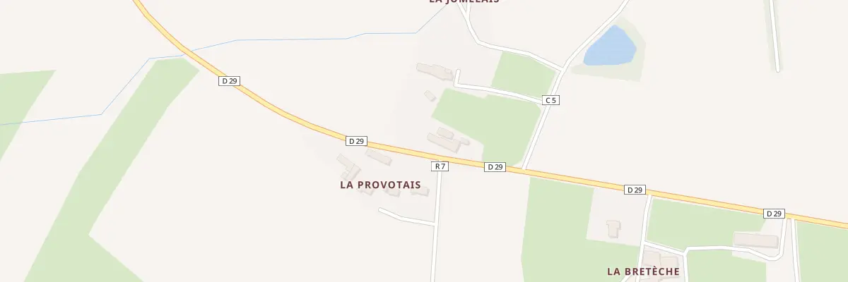 Plan du 1 La Provoté à Petit-Auverné