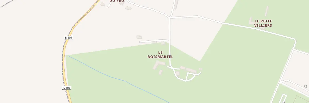 Plan du 12 Le Boismartel au Châtellier