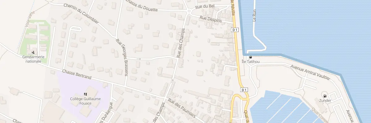 Plan du 44 Rue des Champs à Saint-Vaast-la-Hougue