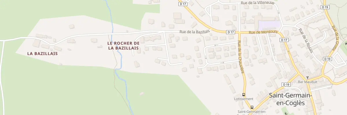 Plan du 5929 La Ville Couanon à Saint-Germain-en-Coglès