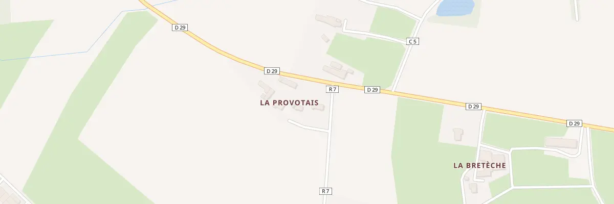 Plan du 5250 La Provoté à Petit-Auverné