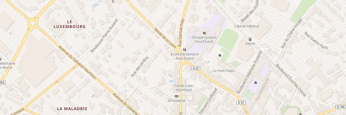 Plan du 29 Rue emile gabory à Vallet