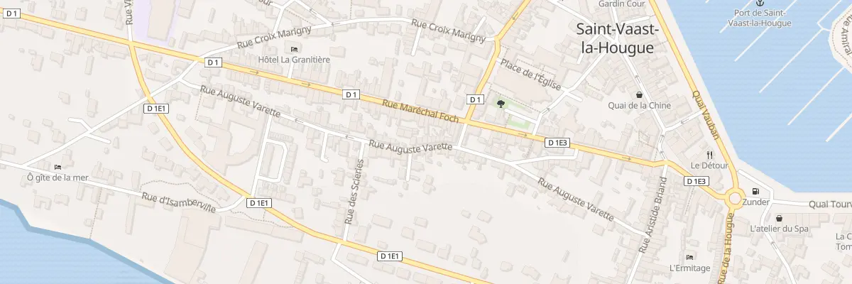 Plan du 28 Rue Auguste Varette à Saint-Vaast-la-Hougue