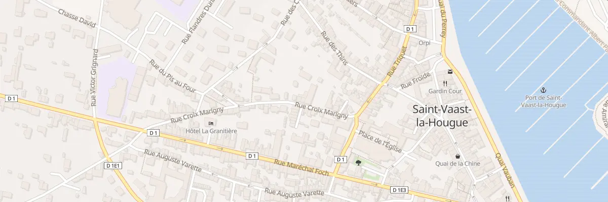 Plan du 10 Rue Croix Marigny à Saint-Vaast-la-Hougue
