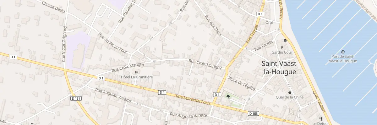 Plan du 15 Rue Croix Marigny à Saint-Vaast-la-Hougue