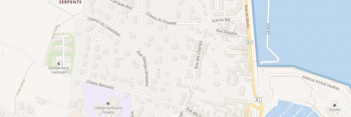 Plan du 3 Che du Tricentenaire à Saint-Vaast-la-Hougue