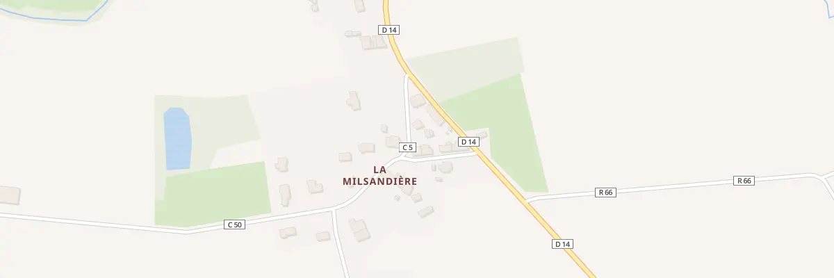 Plan du 39 La Milsandière à Teillé