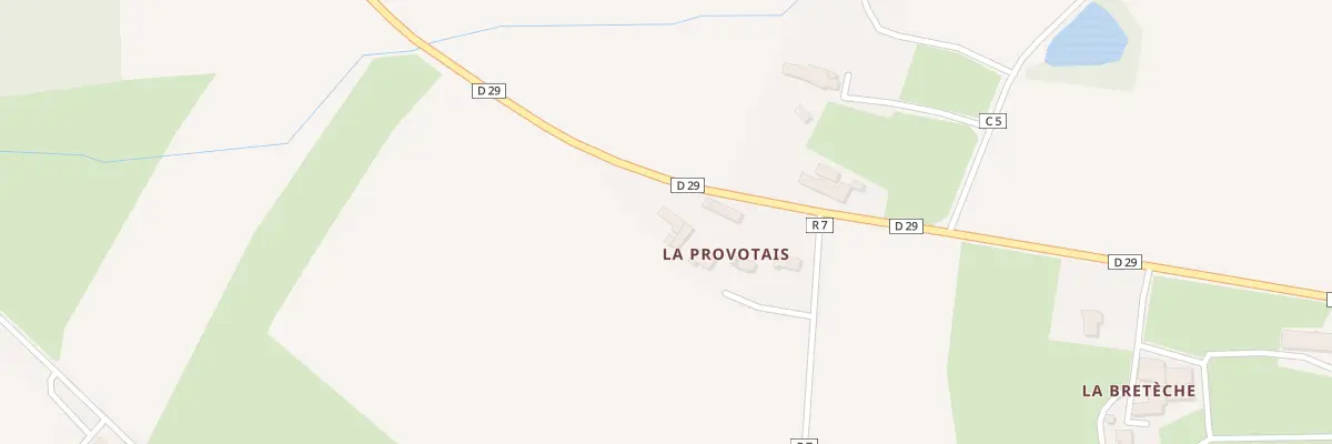 Plan du 2 La Provoté à Petit-Auverné