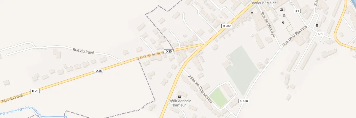 Plan du 99 Rue St Thomas à Barfleur
