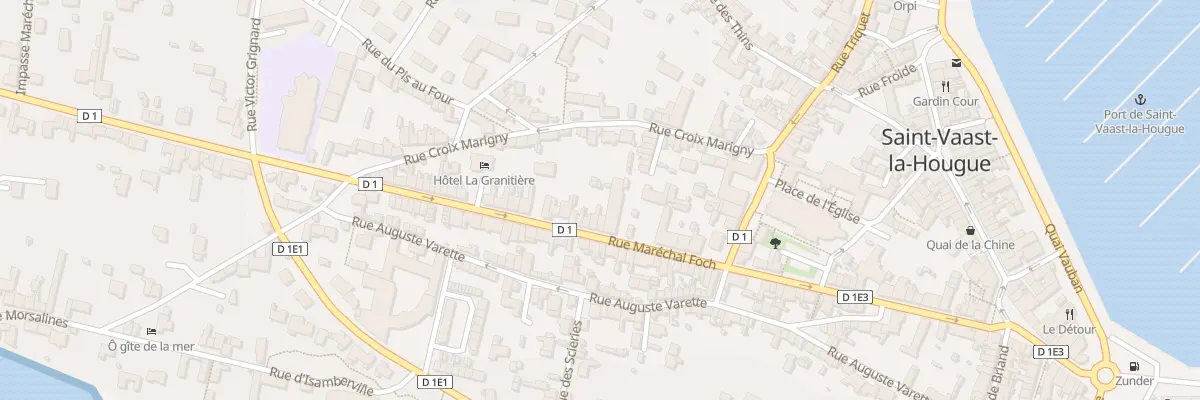 Plan du 50 Rue Marechal Foch à Saint-Vaast-la-Hougue